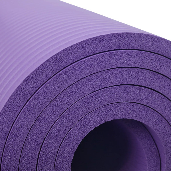 Фото - Коврик для йоги и фитнеса TECOFIT NBR 183x61x1 см Фиолетовый +чехол-сумка в подарок (TOP20106462/6)