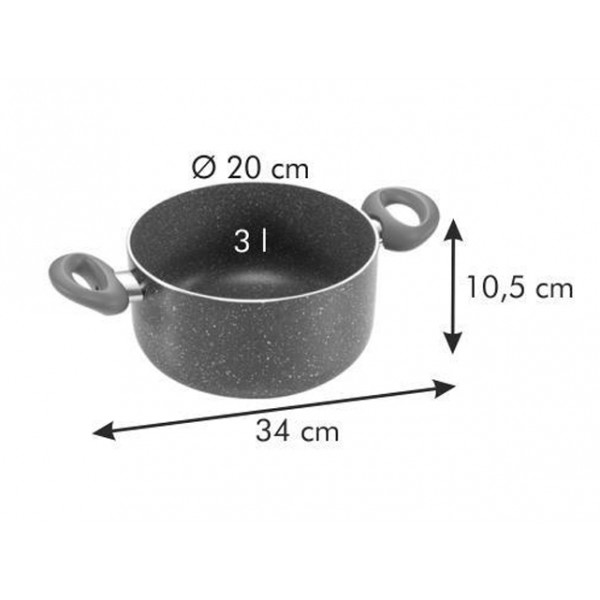 Фото - Кастрюля tescoma 597870 Manico Rosso 20 см 3.0 л