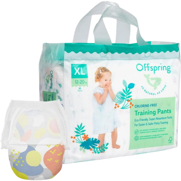 Фото - Одноразовые подгузники-трусики Offspring размер XL, 12–20 кг 30 шт. Небо (DP-OI-FAP-XL30P-SKY)