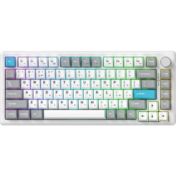 Фото - Клавиатура беспроводная игровая GamePro Asgard Yord Keychron Super White (MK266WH)