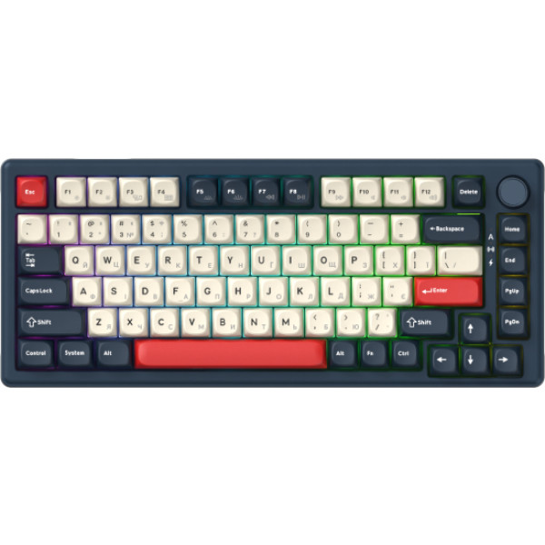 Фото - Клавиатура беспроводная игровая GamePro Asgard Yord Keychron Super Blue (MK266BL)