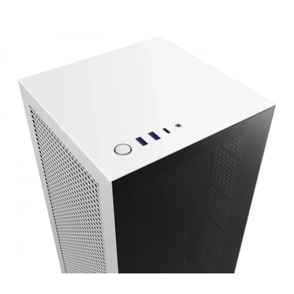 Фото - Корпус NZXT H1 Matte White (CA-H16WR-W1-EU)