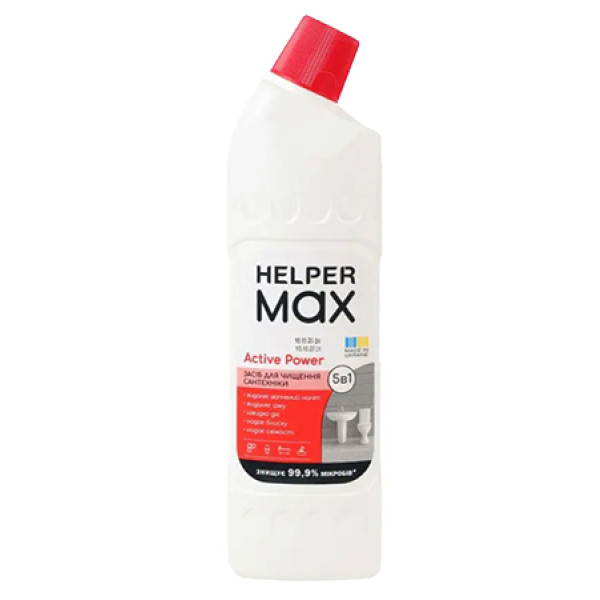 Фото - Средство для чистки унитаза Helper Max Активная сила Active Power 1 л (4820183972972)
