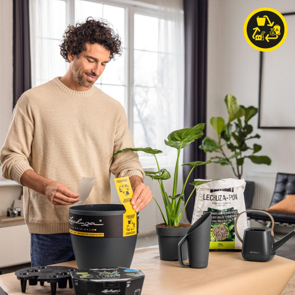 Фото - Вазон Lechuza CLASSICO Color ECO 28 темно-серый 18925