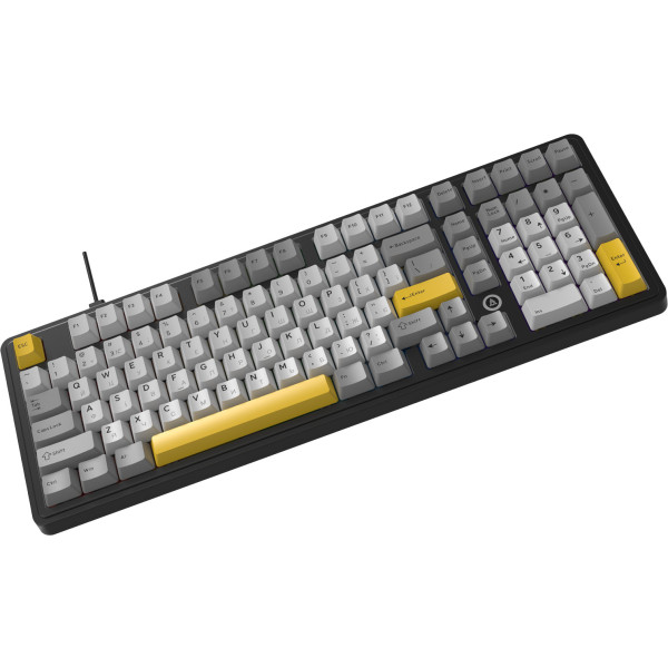 Фото - Клавиатура проводная игровая Ajazz AK980 MAX Magnetic switches Black Gray Yellow (AK980-MAX-M-BGY)