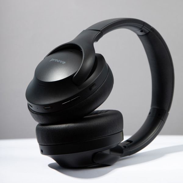 Фото - Наушники накладные беспроводные Proove Silence Plus with ANC Black (HPSLP0010001)