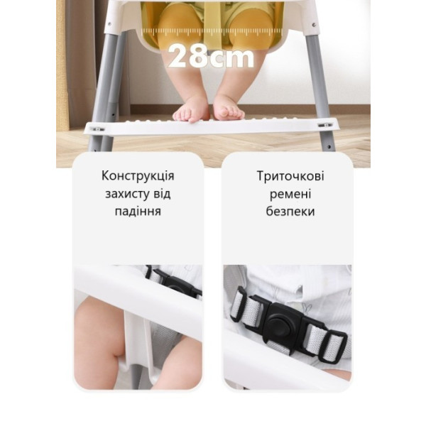 Фото - Стульчик для кормления классический Xingtai ZX-108 White