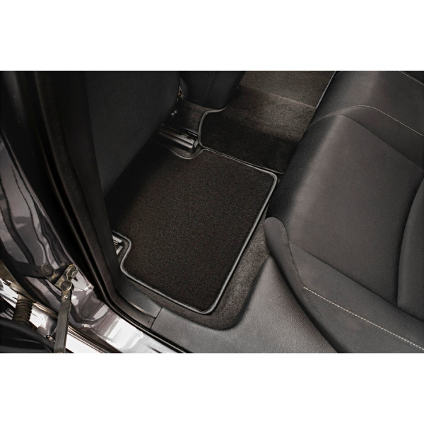 Фото - Коврики ворсовые в салон авто EVAtech Standard для Ford C-Max Hybrid (C344) (4 clips) 2010-2019 2 поколение Minivan USA черный кант FD14034ZD3FC4VEB