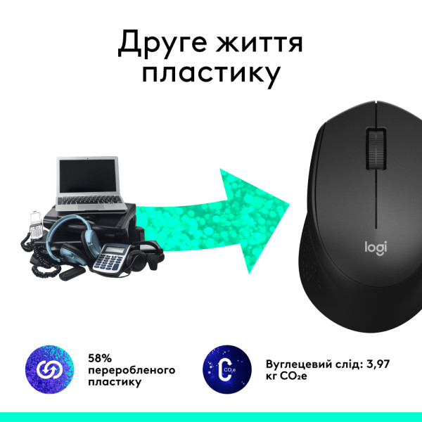 Фото - Мышь беспроводная Logitech M330 Silent Plus Black (910-004909)