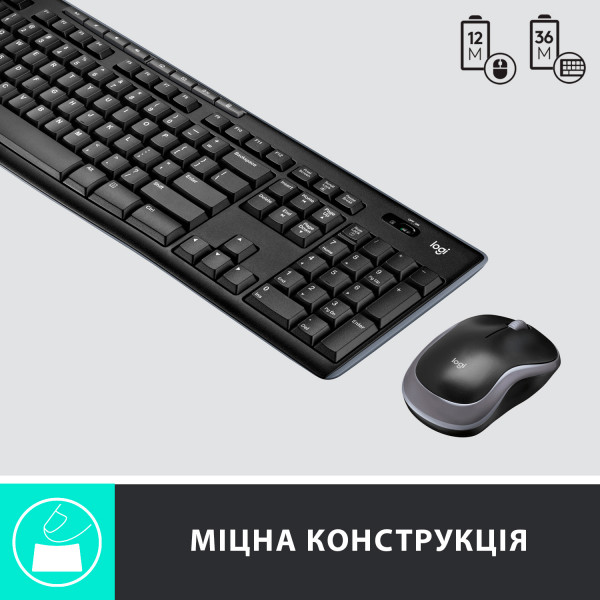 Фото - Уценка - Клавиатура+мышь беспроводная Logitech MK270 UA (920-004508)