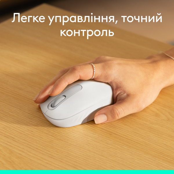 Фото - Мышь беспроводная Logitech M196 Bluetooth Mouse Off White (910-007460)