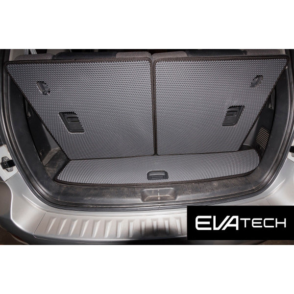 Фото - EVA коврик в багажник авто EVAtech для Santa FE (CM) Restyling (Floor Gas Pedal) 7 seats (3 clips) Hyundai 2010-2012 2 поколение SUV EU (HY13311BE5RBB)