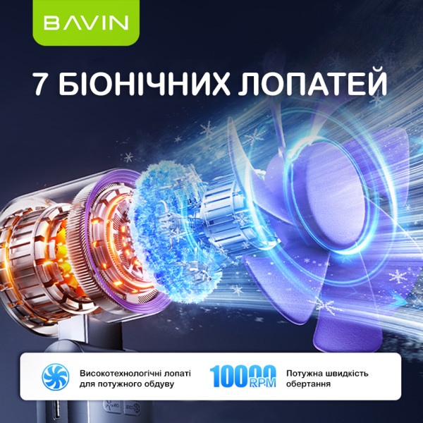 Фото - Вентилятор портативный Bavin BF-004 BP