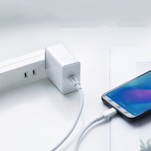 Фото - Кабель синхронизации данных UGREEN US264 USB 2.0 Type-C M-M 2 m 18W White (60519)