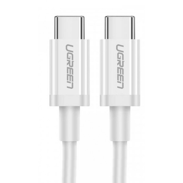 Фото - Кабель синхронизации данных UGREEN US264 USB 2.0 Type-C M-M 2 m 18W White (60519)