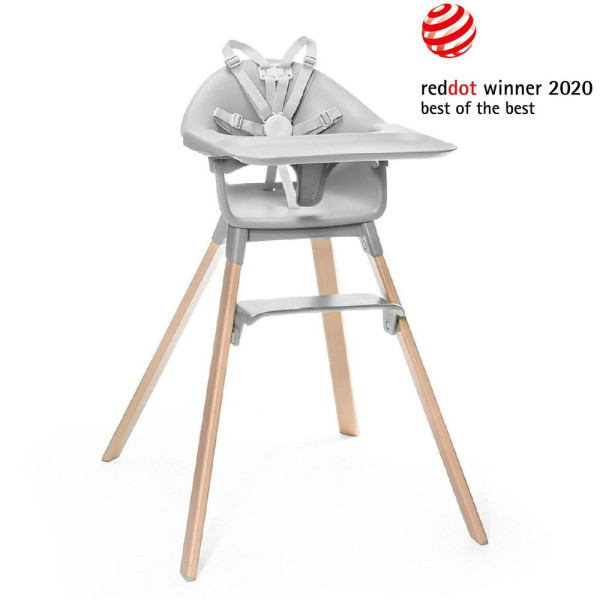 Фото - Стульчик для кормления классический Stokke Clikk Cloud Grey (552001)