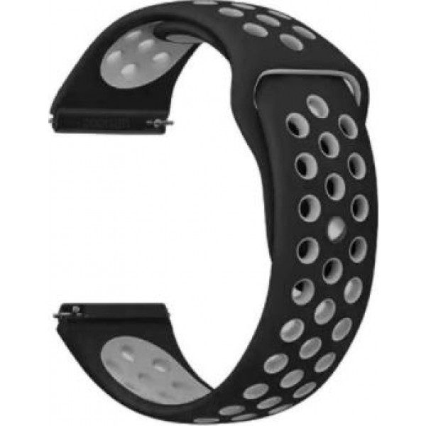 Фото - Ремешок для смарт-часов BeCover Nike Style for Huawei Watch GT/GT 2 46mm/GT 2 Pro/GT Active/Honor Watch Magic 1/2/GS Pro/Dream Black-Grey (705792)