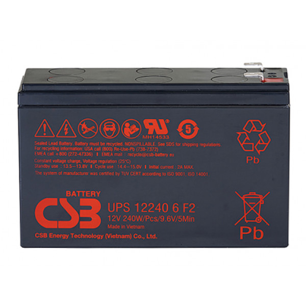 Фото - Аккумулятор для ИБП CSB 12V 5Ah (UPS122406)