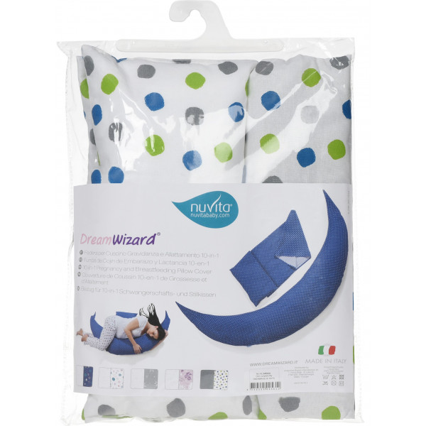Фото - Чехол на подушку для беременных и кормящих Nuvita DreamWizard (NV7101Dots)