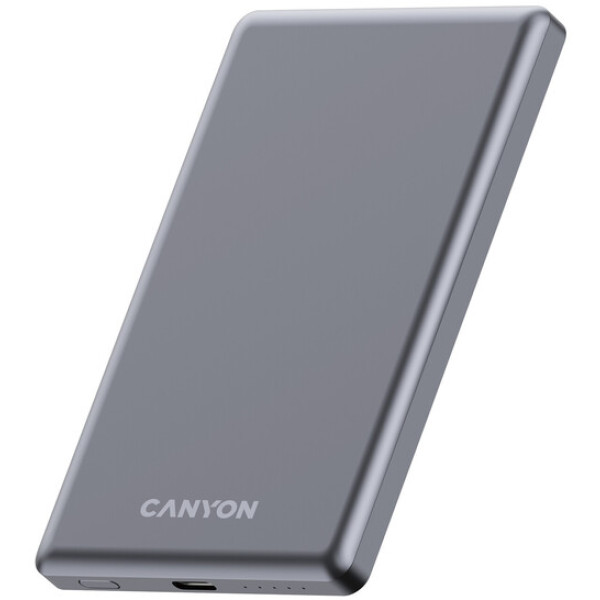 Фото - Батарея мобильная Canyon OnPower 505 slim Magsafe 5000 mAh PD20W Dark Grey (CNS-CPB505DG)