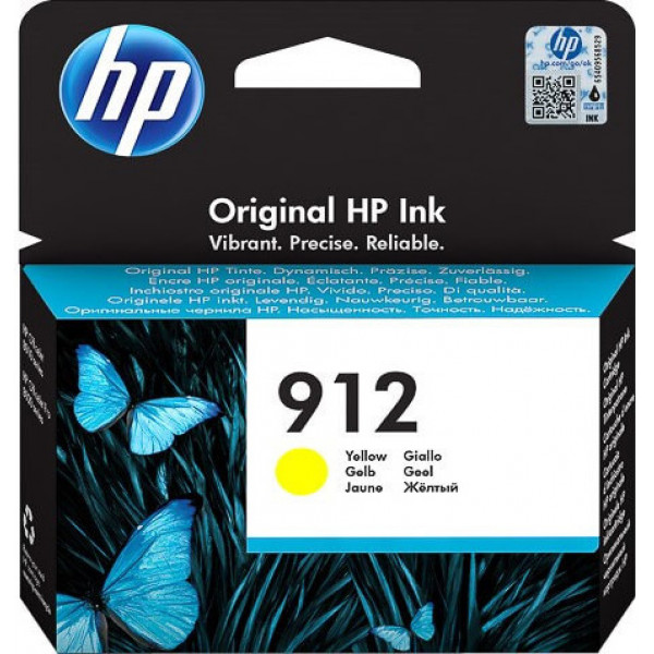 Фото - Картридж для струйных МФУ и принтеров HP 912 OJ 8014/8015/8022/8023/8024/8025 Yellow (3YL79AE)