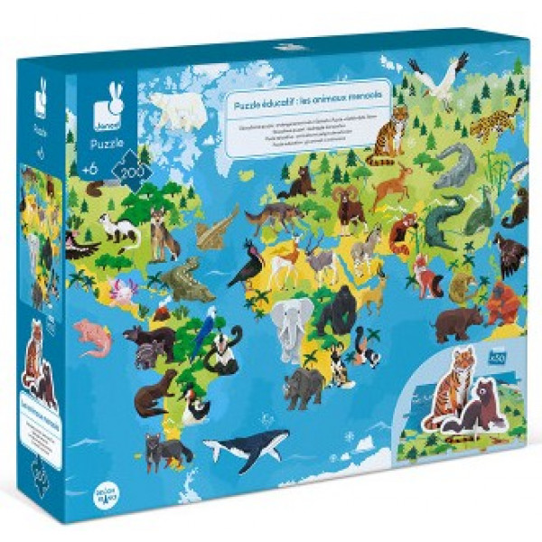 Фото - Пазлы (5-7 лет) Janod Исчезающие Виды Животных (J02676) Фото - Пазлы (5-7 лет) Janod Исчезающие Виды Животных (J02676)