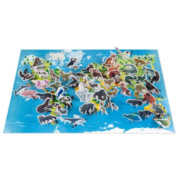 Фото - Пазлы (5-7 лет) Janod Исчезающие Виды Животных (J02676)