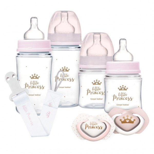 Фото - Уценка - Бутылочка для кормления Canpol babies Набор для новорожденных Royal Baby Girl (0294)
