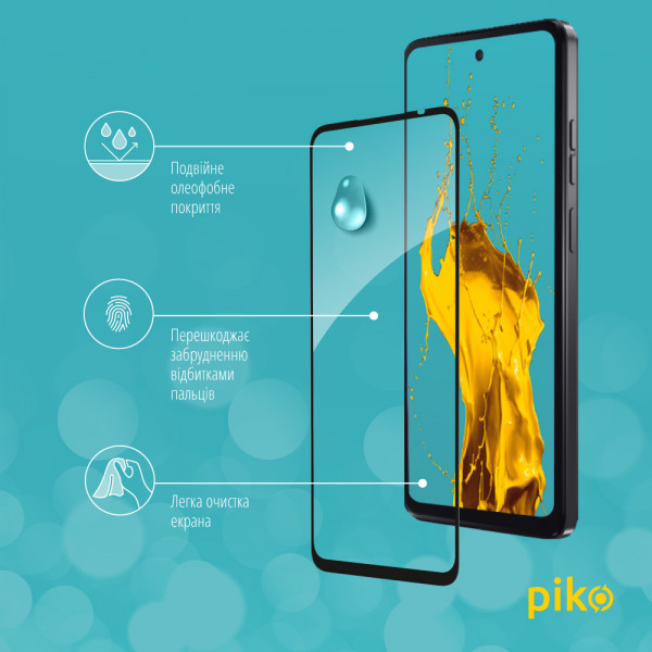 Фото - Защитное стекло для смартфона Piko Full Glue for MOTO G24/G34 Black (1283126589973)