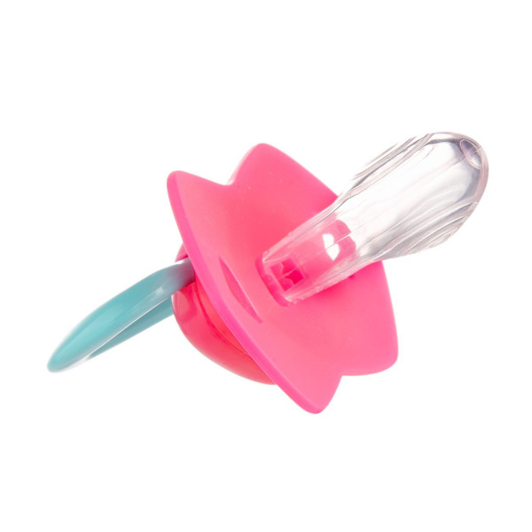 Фото - Симметричная пустышка Canpol babies 18+ мес NEON LOVE 2 шт. - розовая (22/654_pin)