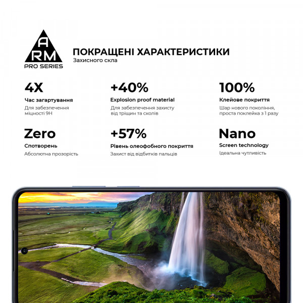Фото - Защитное стекло для смартфона Armorstandart Pro for Realme C65 4G Black (ARM77901)