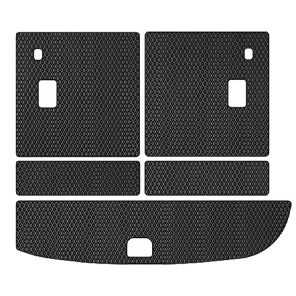 Фото - EVA коврик в багажник авто EVAtech для Santa FE (CM) Restyling (Floor Gas Pedal) 7 seats (3 clips) Hyundai 2010-2012 2 поколение SUV EU (HY13311BE5RBB)