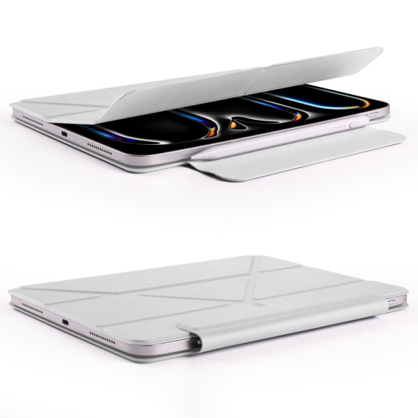 Фото - Чехол для планшета BeCover Ultra Slim Origami Magnetic с креплением Apple iPad Pro 11" M4 2024 Gray (712962)