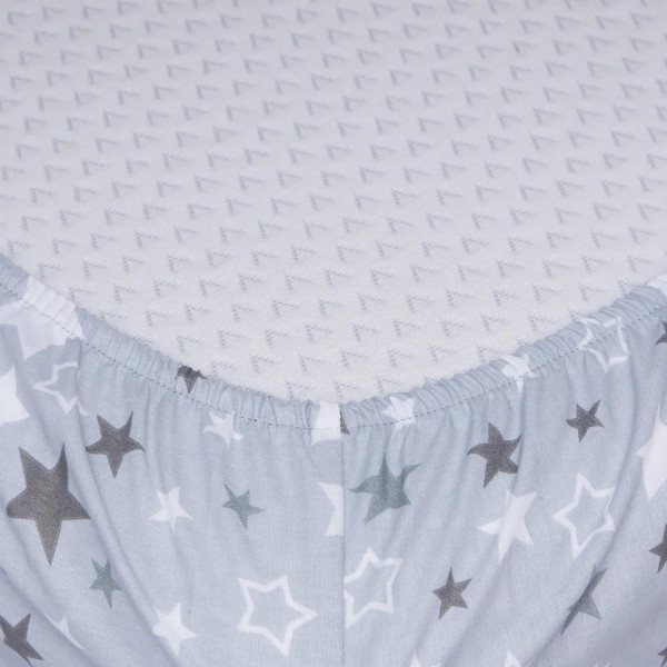 Фото - Простынь односпальная Moon&Star Silver Stars Бязь Gold Люкс 120х190х20 см (MS-850000887)