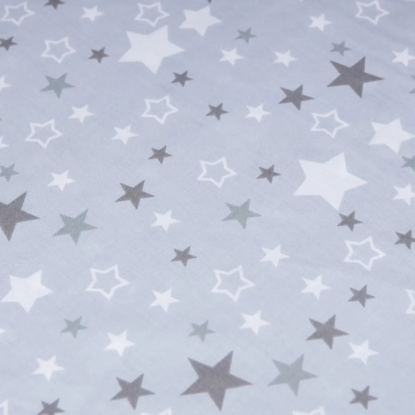 Фото - Простынь полуторная Moon&Star Silver Stars Бязь Gold Люкс 140х200х20 см (MS-850000890)