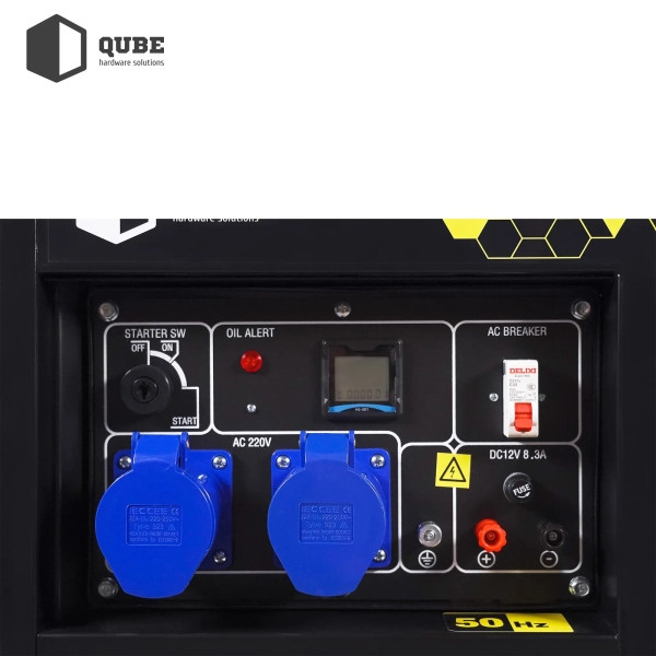 Фото - Уценка - Генератор дизельный QUBE QED7500XE