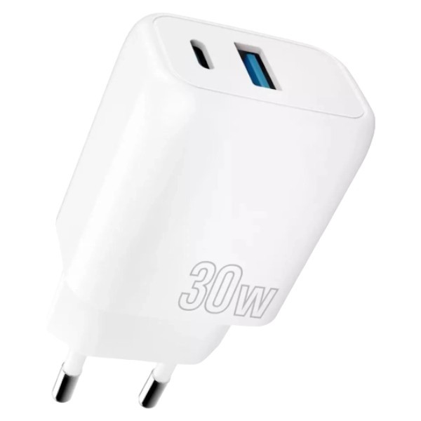 Фото - Сетевое зарядное устройство Proove Silicone Power Plus 30W (Type-C + USB) (WCSP3011002)