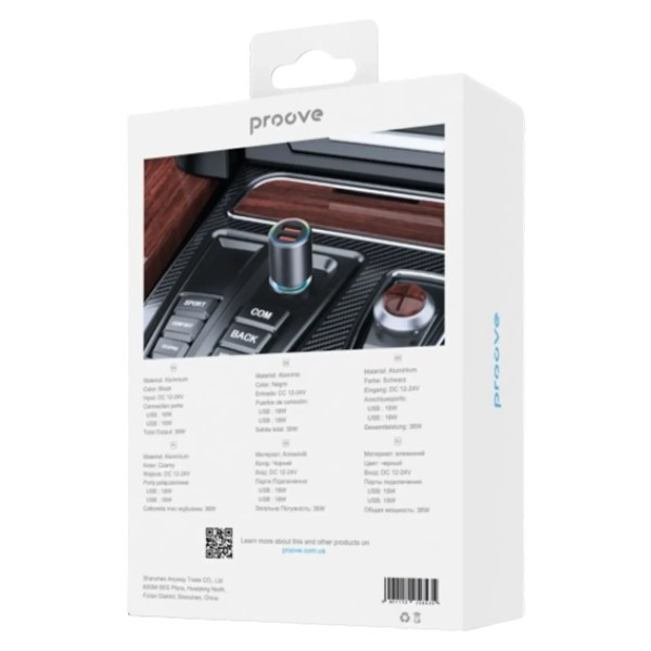 Фото - Автомобильное зарядное устройство Proove Super Charge 130W (2 Type-C + USB) (ACSC13120004)