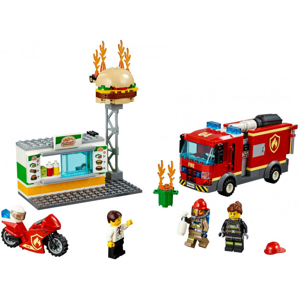 Фото - Конструктор LEGO City Пожар в бургер-кафе (60214)