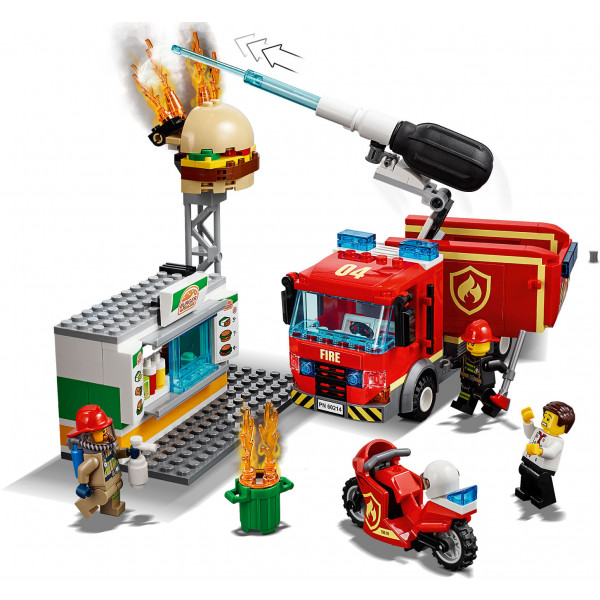 Фото - Конструктор LEGO City Пожар в бургер-кафе (60214)