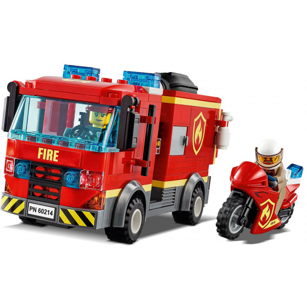 Фото - Конструктор LEGO City Пожар в бургер-кафе (60214)