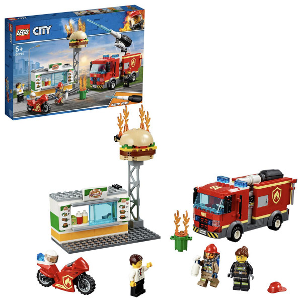 Фото - Конструктор LEGO City Пожар в бургер-кафе (60214)