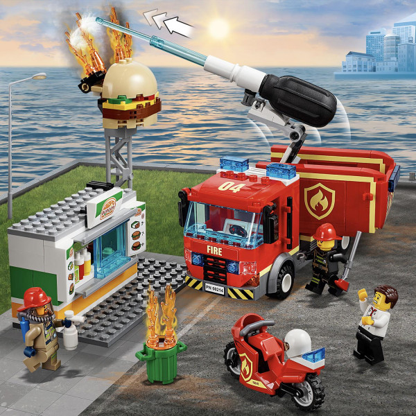 Фото - Конструктор LEGO City Пожар в бургер-кафе (60214)