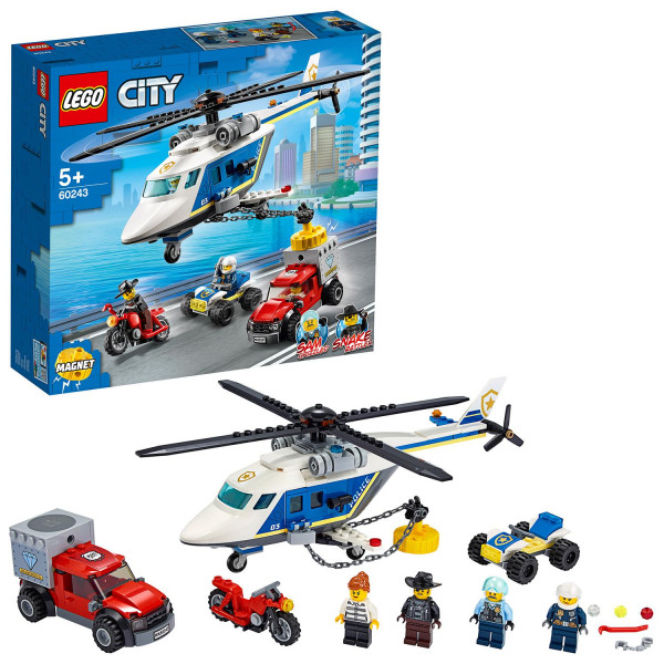 Фото - Конструктор LEGO City Погоня на полицейском вертолёте (60243)