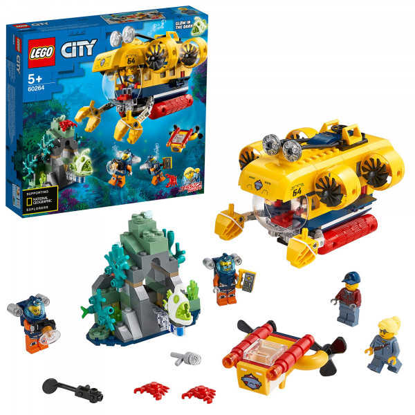 Фото - Конструктор LEGO City Океан: исследовательская подводная лодка (60264)