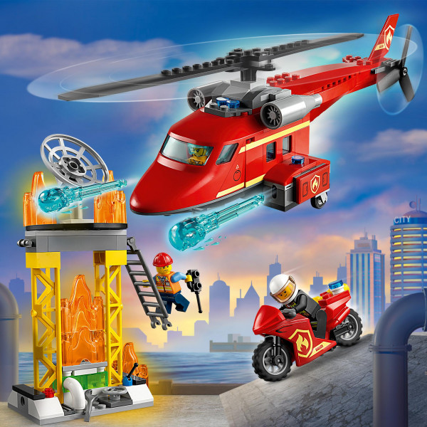 Фото - Конструктор LEGO City Пожарный спасательный вертолет (60281)