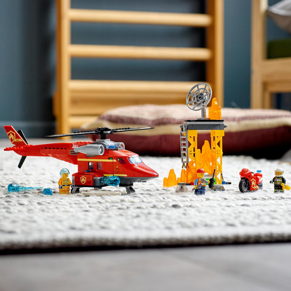 Фото - Конструктор LEGO City Пожарный спасательный вертолет (60281)