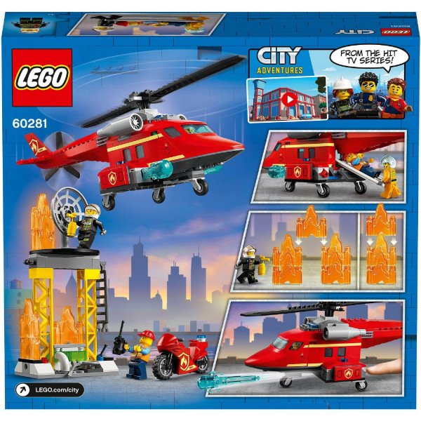 Фото - Конструктор LEGO City Пожарный спасательный вертолет (60281)