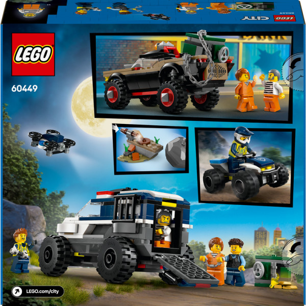 Фото - Конструктор LEGO City Полицейское преследование на внедорожниках (60449)