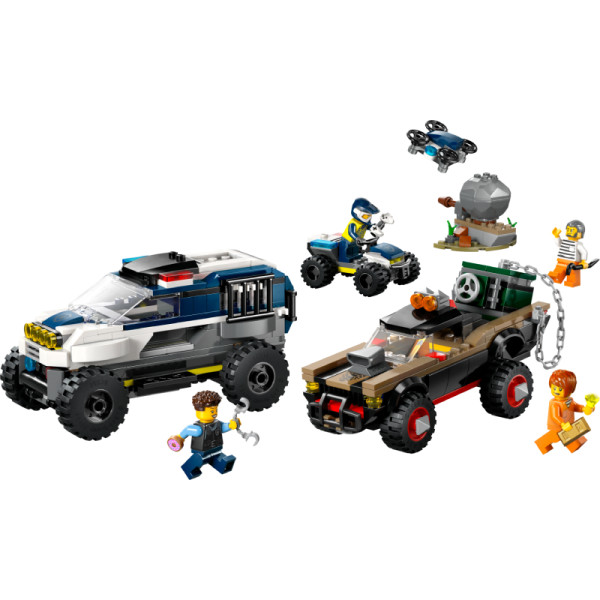 Фото - Конструктор LEGO City Полицейское преследование на внедорожниках (60449)